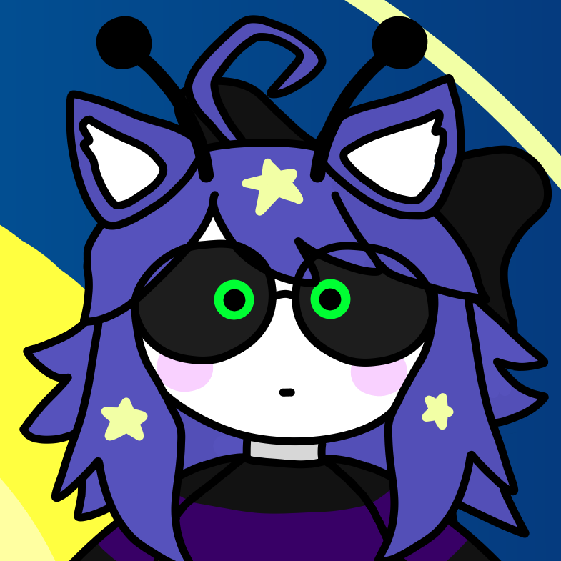 A drawing of Maya in a maid dress