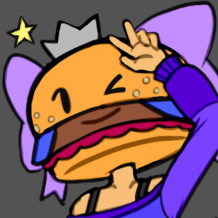 A drawing of Melody winking