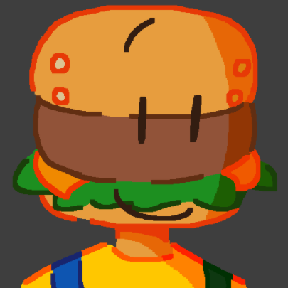 A drawing of Sandwich smiling
