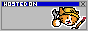 A gif of the Neocities mascot with the text 'Hosted on Neocities'