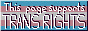 An image which reads 'This page supports TRANS RIGHTS' with the trans flag in the background
